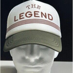 EUC The Legend Snapback Mesh Trucker Hat Multi One Size Striped Baseball Dad Cap